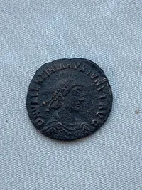 Original romersk mønt Valentinian II - år 379 - 389
