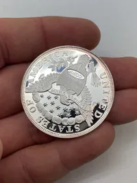 USA sølvdollar "Dexter" 1804 - KOPI mønt i 0.999 sølv - vægt 20 gram