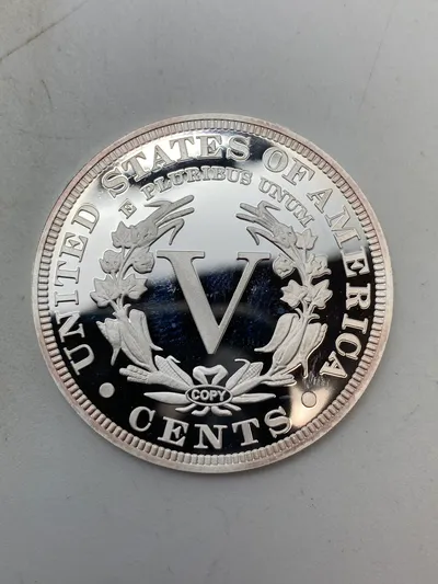 USA sølvdollar "Dexter" 1913- KOPI mønt i 0.999 sølv - vægt 20 gram