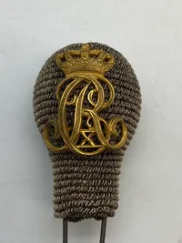 Original Pompon til dansk officers kepi model 1910