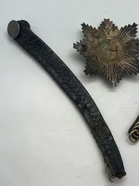 Original sol & sølvtresser for dansk officers kepi model 1910