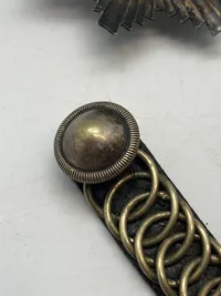 Original sol & sølvtresser for dansk officers kepi model 1910