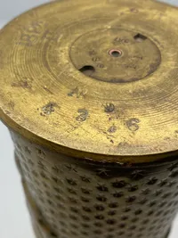 Original engelsk 18 pounders hylster fra ww1 (skyttegravskunst)