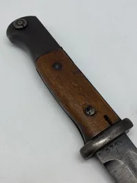 Original nummerens K98 bajonet (43agv - Berg & Co) taget af modstandsbevægelsen ved Sæd grænseovergang 6 maj 1945