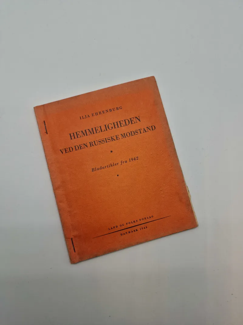 Hemmeligheden ved den russiske modstand - originalt hæfte fra 1942, Land og Folk