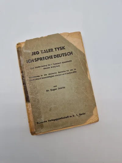 Sjælden original tysk bog for sysselsatte danske arbejdere i Tyskland