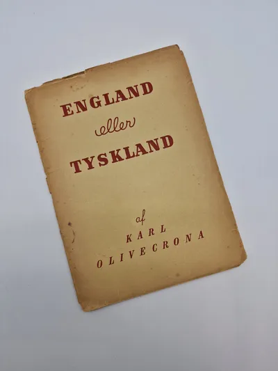Originalt hæfte - England eller Tyskland