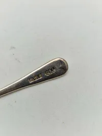 Ældre salt og pepper sæt - pletsølv