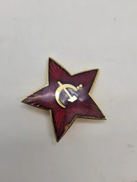 Samling originale russiske badges - ældre emaljerede udgaver