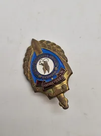 Samling originale russiske badges - ældre emaljerede udgaver