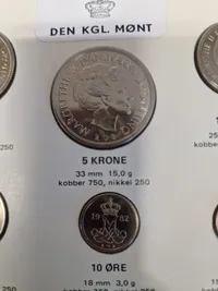 Originalt dansk møntsæt - 1982