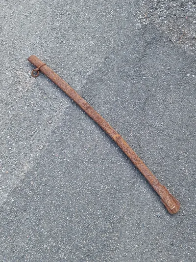 Original skede til Dragonsabel model 1843/99 - restaureringsprojekt