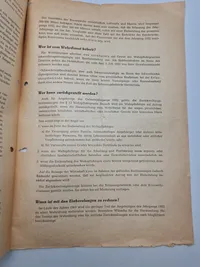Sjældent originalt lot fra samme mand som har været tysk soldat under ww2 og har fortsat i forsvaret efter krigen. Bemærk hans erstatnings urkunder på hans ww2 ordner, bl.a. nahrkampfspange