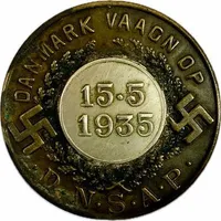Ekstremt sjældent stort DNSAP mærke fra 1935
