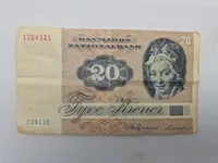 Original dansk 20 krone seddel