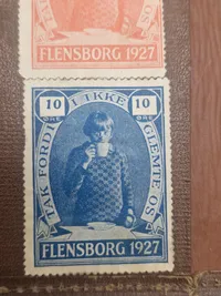 Original billet pung med bl.a. navnet White Star Line. Bemærk Flensburg mærkaterne som sidder i