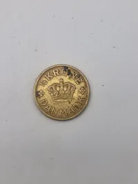 Original dansk 1/2 krone fra 1924