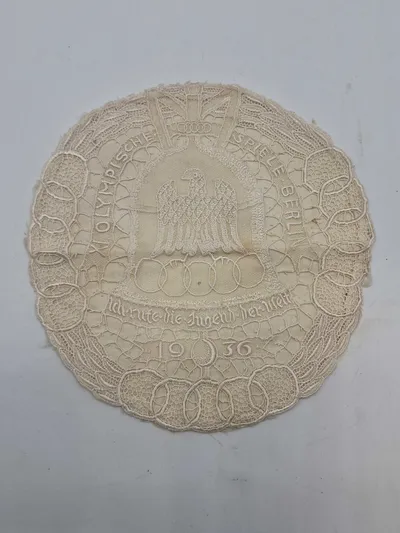 Original erindring fra den tyske olympiade i 1936 - smukt broderet