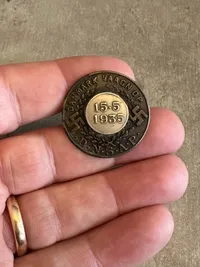 Ekstremt sjældent stort DNSAP mærke fra 1935