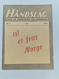 Originalt hæfte - Håndslag til et fritt Norge