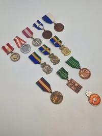 Samling marchmedaljer