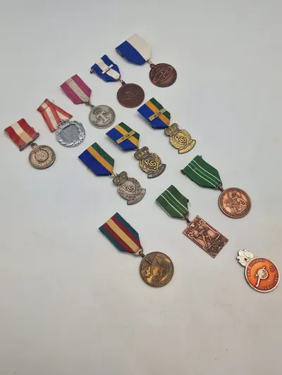 Samling marchmedaljer