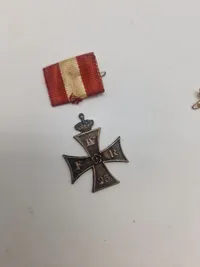 Samling militære pins og nåle