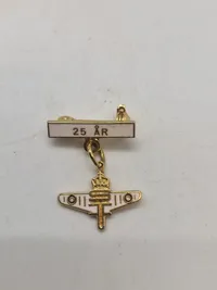 Samling militære pins og nåle