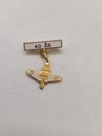 Samling militære pins og nåle
