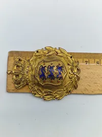 Originalt skjold fra den danske brigade i Sverige