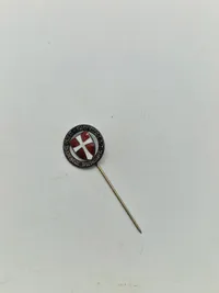 Original nål fra den danske brigade i Tyskland - sterlingsølv