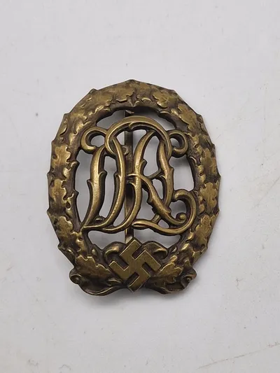 Originalt Deutsches Reichssportabzeichen (DRL) bronze med fremstiller