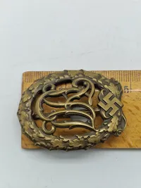Originalt Deutsches Reichssportabzeichen (DRL) bronze med fremstiller
