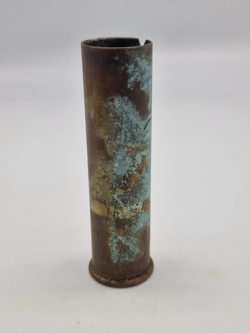 Original dansk M/41 messing signalpatron fra 1943 - HL stemplet for Hærens Arsenal