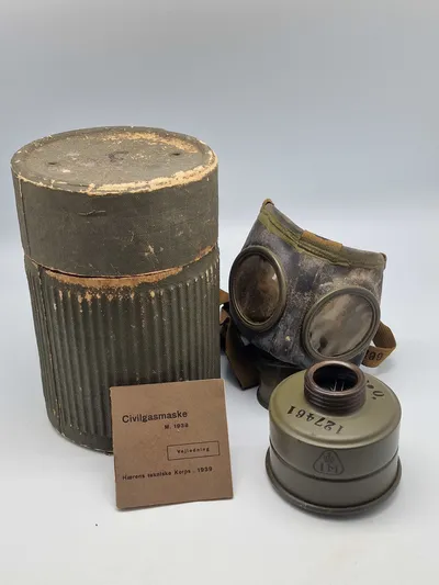 Original dansk civilgasmaske M/1938