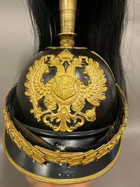 Original sjælden Østrigsk officershjelm omkring WW1