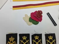 Lot diverse dansk militaria mm.