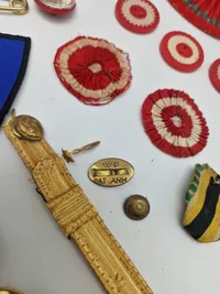 Lot diverse dansk militaria mm.