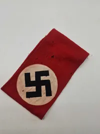 Originalt tysk Waffen-SS armbind (klippet af uniform) - fundet i dødsbo på Masnedø