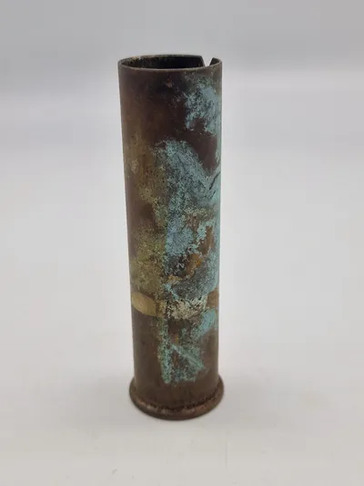 Original dansk M/41 messing signalpatron fra 1943 - HL stemplet for Hærens Arsenal