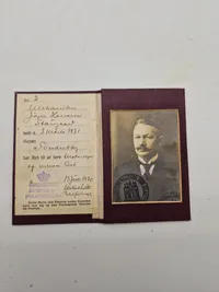 Originalt Sønderjyllands lot (Tønder) med bla kørekort og pas