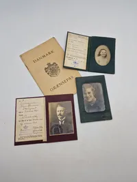 Originalt Sønderjyllands lot (Tønder) med bla kørekort og pas