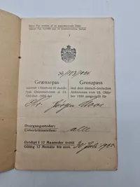 Originalt Sønderjyllands lot (Tønder) med bla kørekort og pas