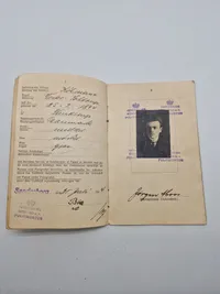 Originalt Sønderjyllands lot (Tønder) med bla kørekort og pas
