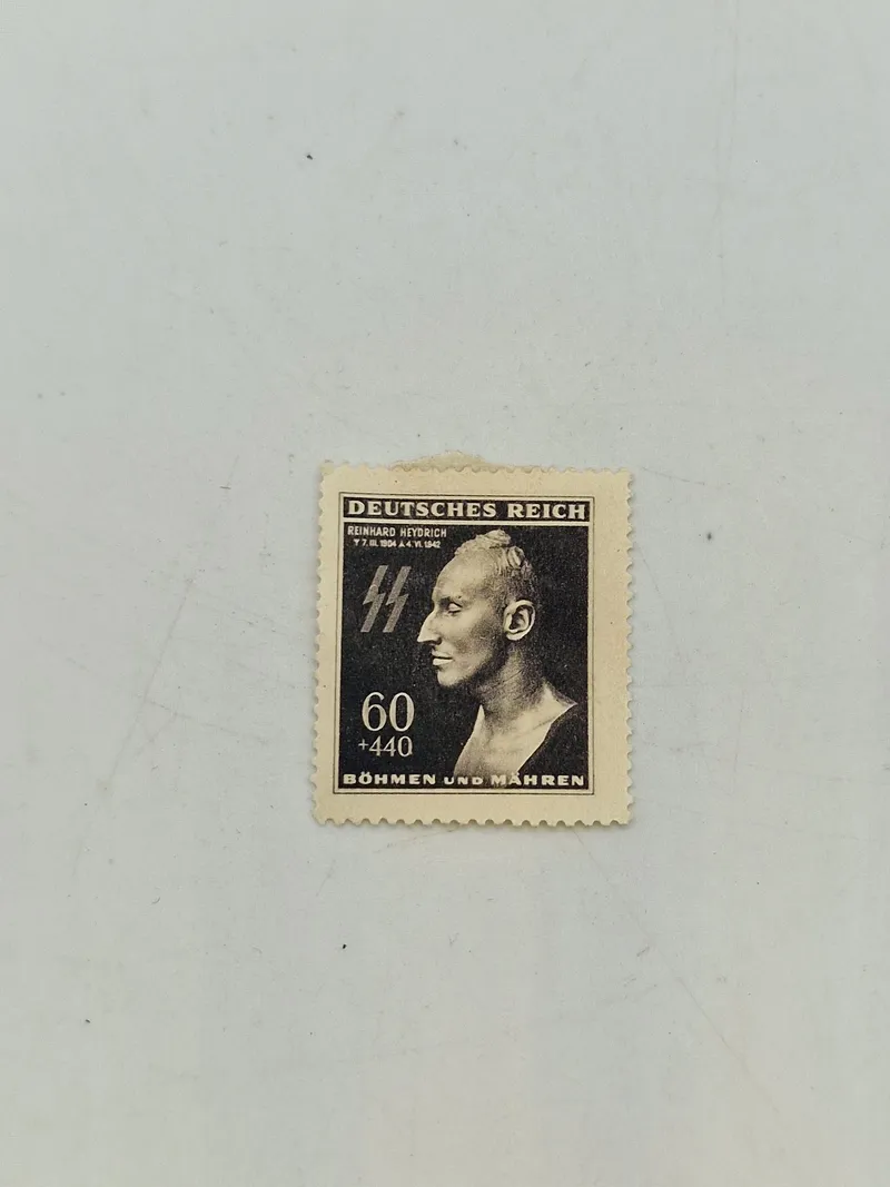Originalt Waffen ss mindes frimærke (Reinhard Heydrich)