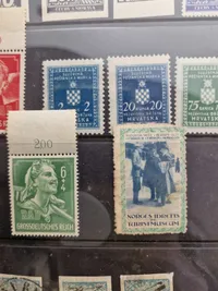 Lot originale tyske ww2 frimærker