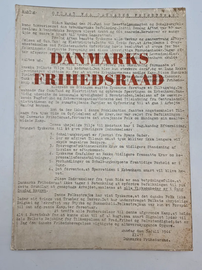 Original bog - Danmarks frihedsraad