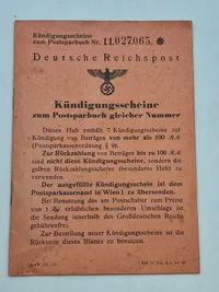Originalt tysk hæfte - Deutsche Reich post