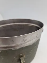 Originalt kogekar anvendt af den danske brigade i Sverige