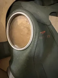 Original Tysk WW2 gasmaske i æske